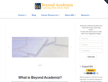 Tablet Screenshot of beyondacademia.org